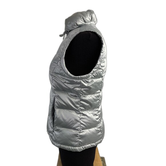Calvin Klein Sleeveless silver puffer vest, women's sz  M - Picture 5 of 10